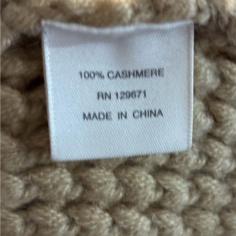 Naked Cashmere 100% Cashmere Knit Sweater Small Luxe Neutral Chunky Soft - Picture 4 of 4